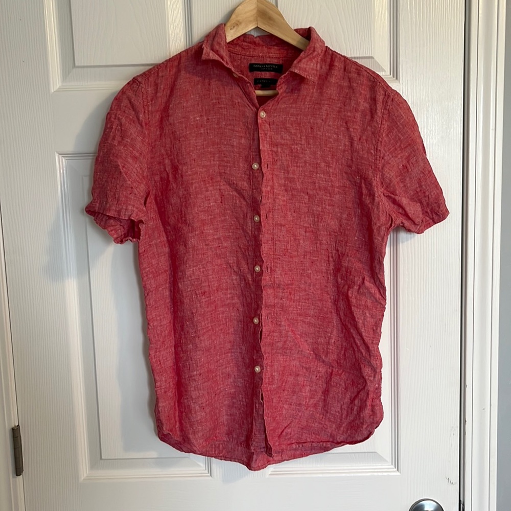 Banana Republic Linen Shirt - Red